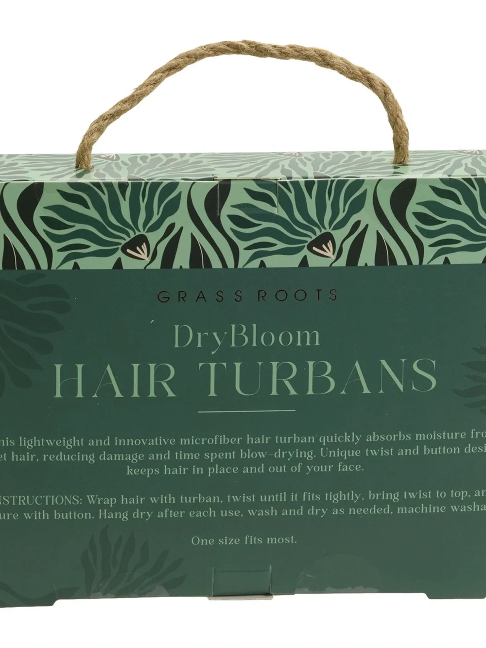 Grassroots DryBloom Hair Turbans - (Pack of 2) NIP
